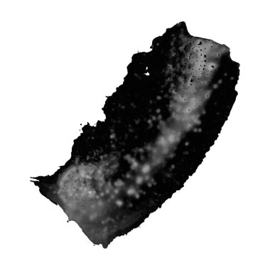 Gri tonlama sulu boya lekesi