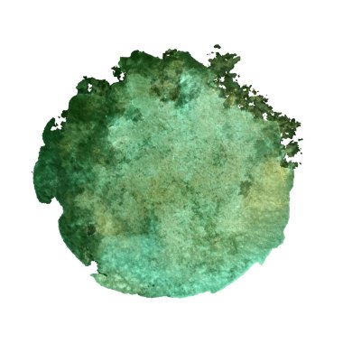 Yeşil suluboya lekesi