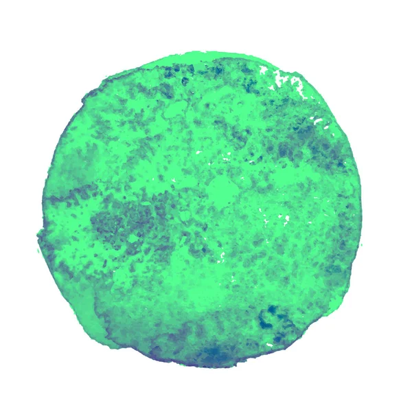 Зелена пляма аквареллю — стоковий вектор