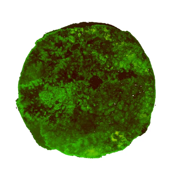 Pata verde de acuarelă — Vector de stoc