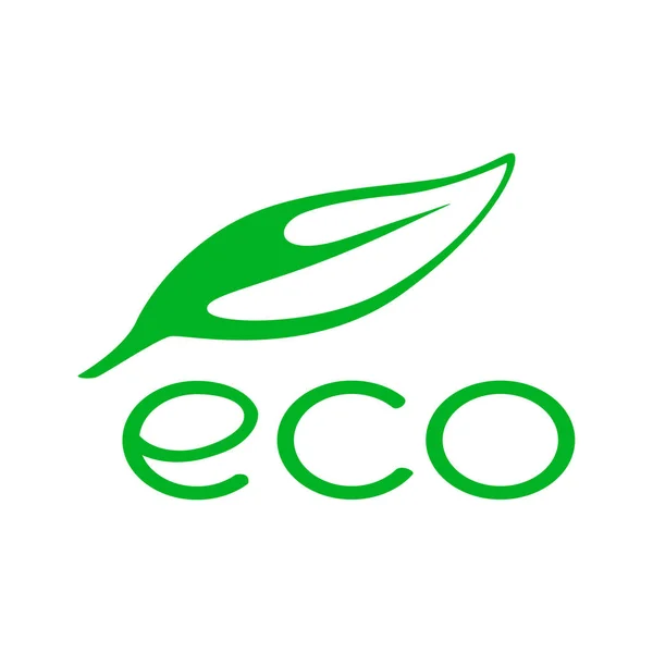 Logotipo Vector ECO isolado sobre fundo branco — Vetor de Stock