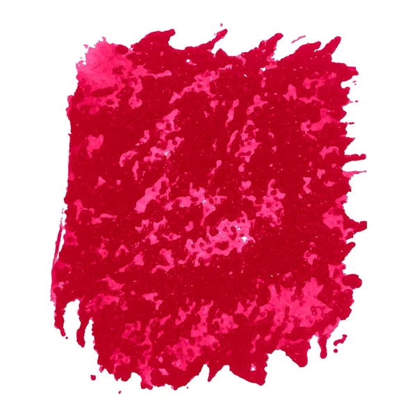 赤い水彩汚れ — ストックベクタ