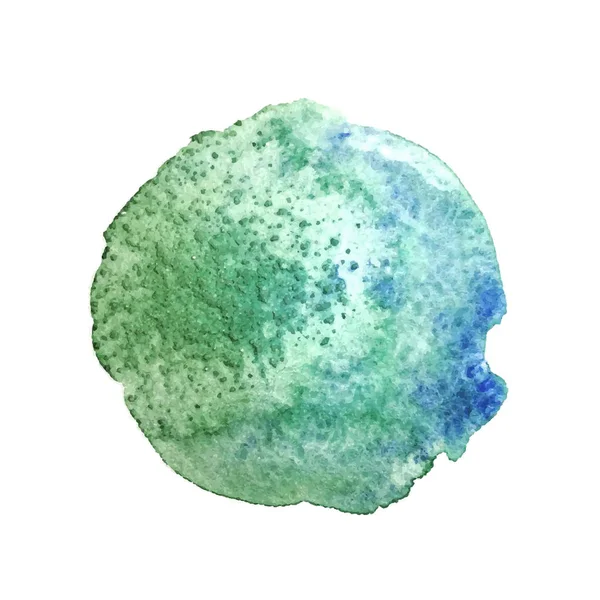 Tache aquarelle turquoise — Image vectorielle