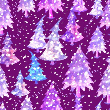 Noel ağacı ile renksiz desen
