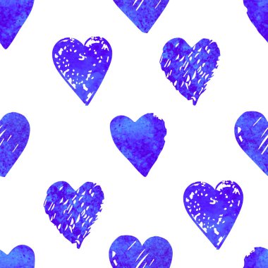 kalpleri ile renkli seamless modeli