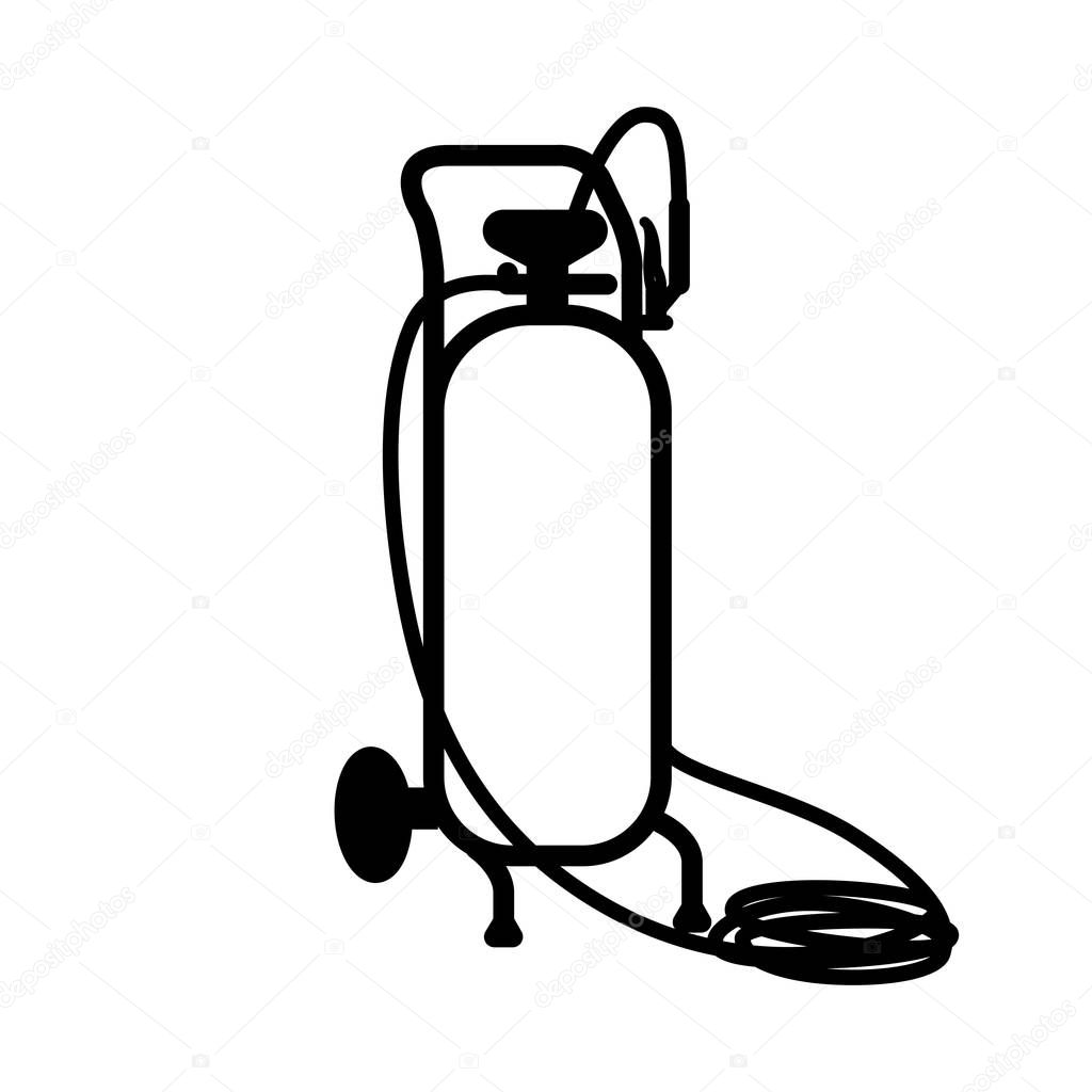 Vector icon of gas cylinder