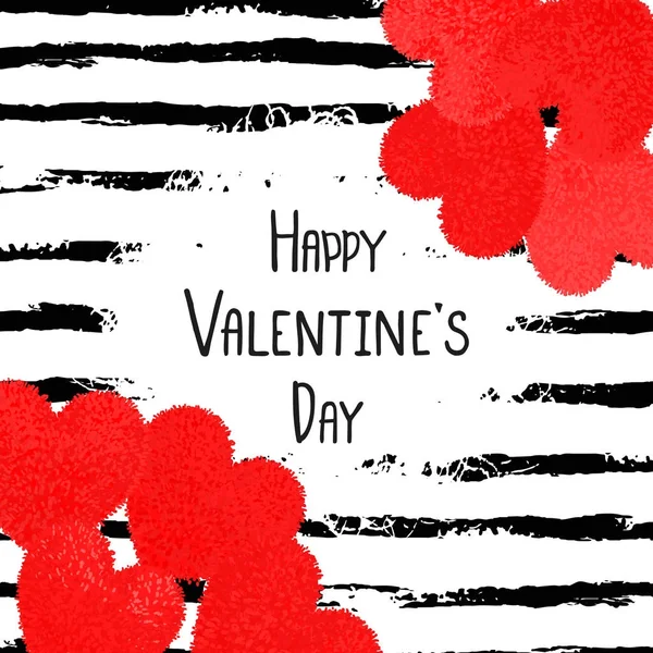 Tarjeta de felicitación feliz día de San Valentín — Vector de stock