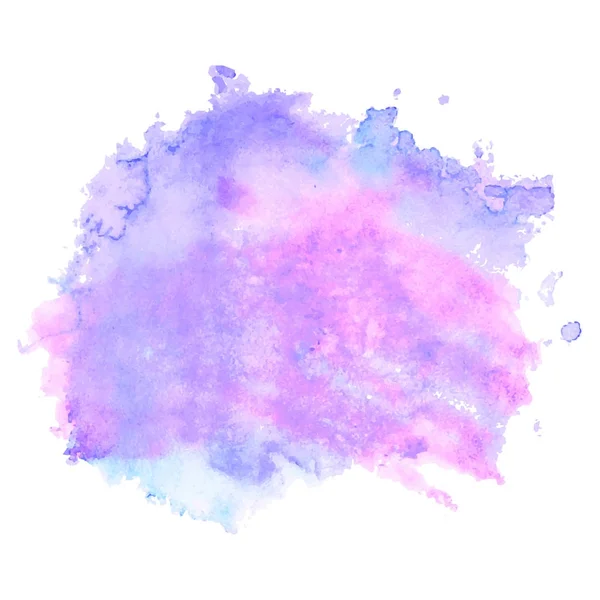 Purple watercolor stain isolated on white background — Stock Vector ...