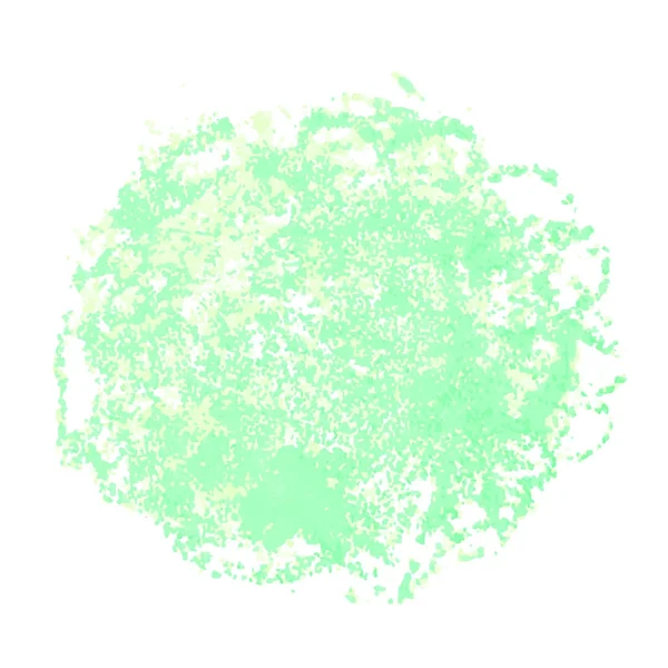 Зеленый акварель пятна изолированы на белом фоне — стоковый вектор