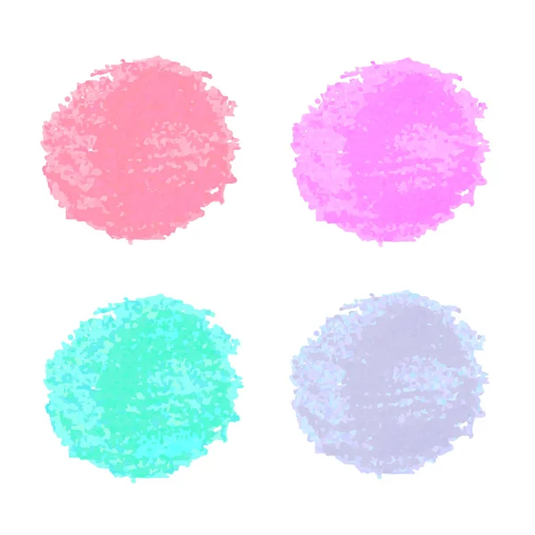 Colorful watercolor spots for design — Stock Vector