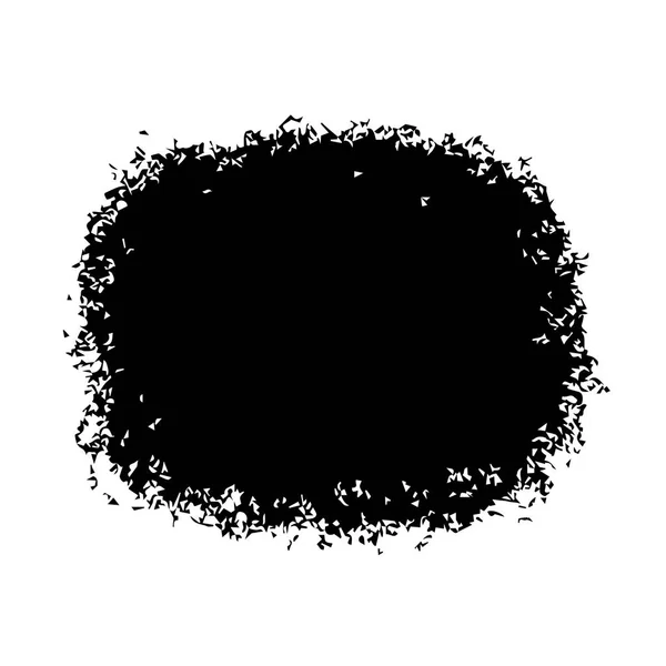 Zwarte vlek geïsoleerd op witte achtergrond — Stockvector