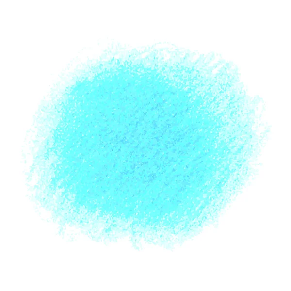 Kék zsírkréta firka textúra foltot a elszigetelt fehér háttér — Stock Vector