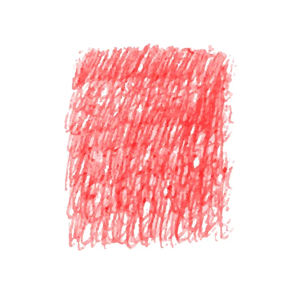 Червоний писар текстури фарби ізольовані на білому тлі — стоковий вектор