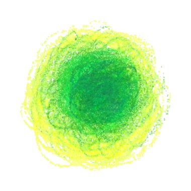Yeşil boya karalama doku leke üzerinde izole beyaz arka plan