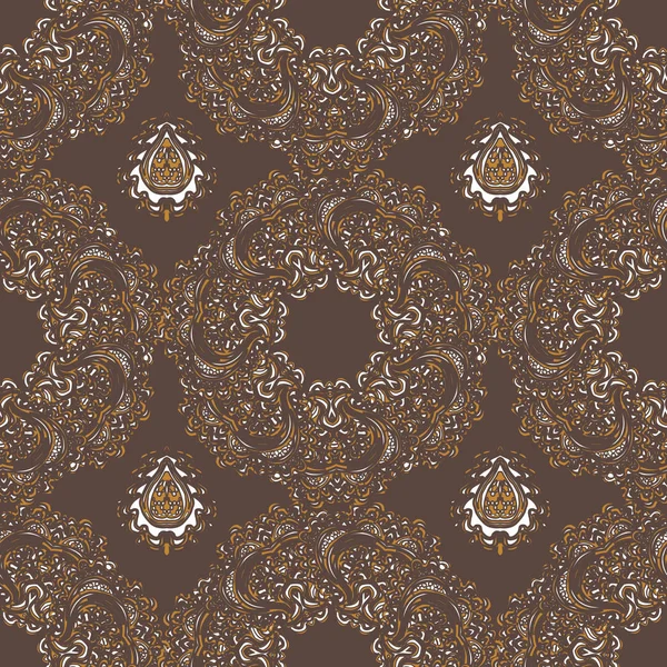 Vector patrón floral sin costura — Vector de stock