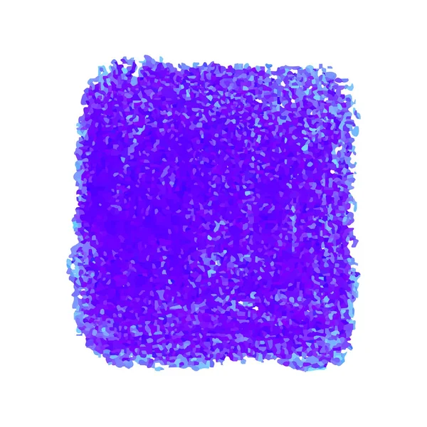 Crayon bleu gribouiller texture tache isolée sur fond blanc — Image vectorielle