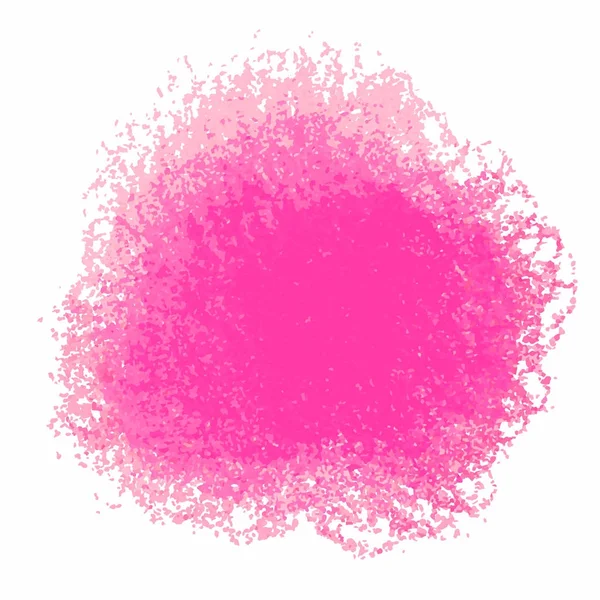 Rózsaszín zsírkréta firka textúra foltot a elszigetelt fehér háttér — Stock Vector