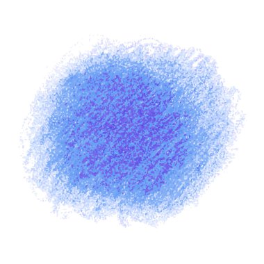 Mavi suluboya leke üzerinde izole beyaz arka plan