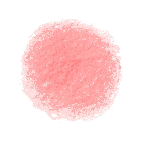 Crayon rose gribouillis texture tache isolée sur fond blanc — Image vectorielle