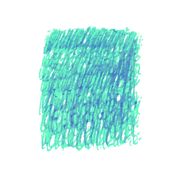 Penna blu scarabocchiare macchia texture isolato su sfondo bianco — Vettoriale Stock