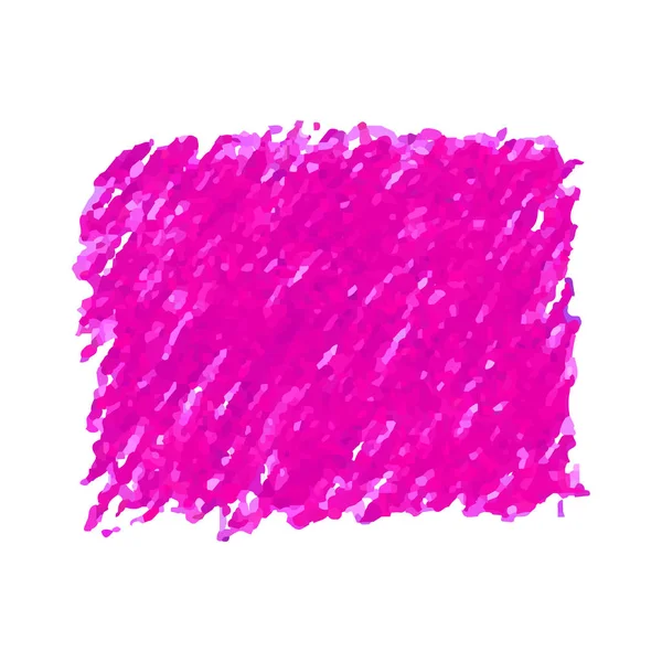 Tinción de textura de garabato rosa pluma aislada sobre fondo blanco — Vector de stock