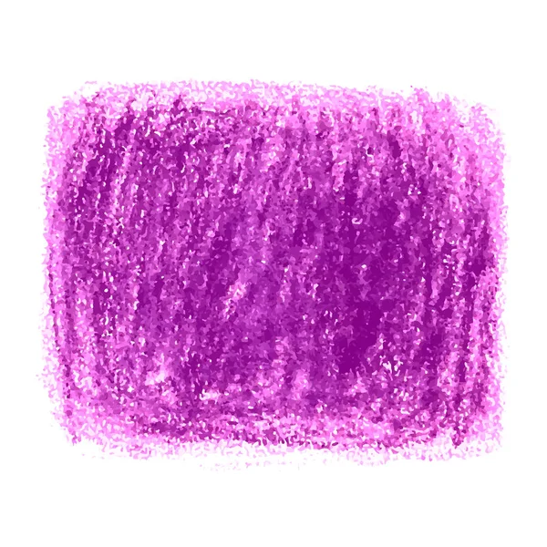 Viola pastello scarabocchio macchia texture isolato su sfondo bianco — Vettoriale Stock
