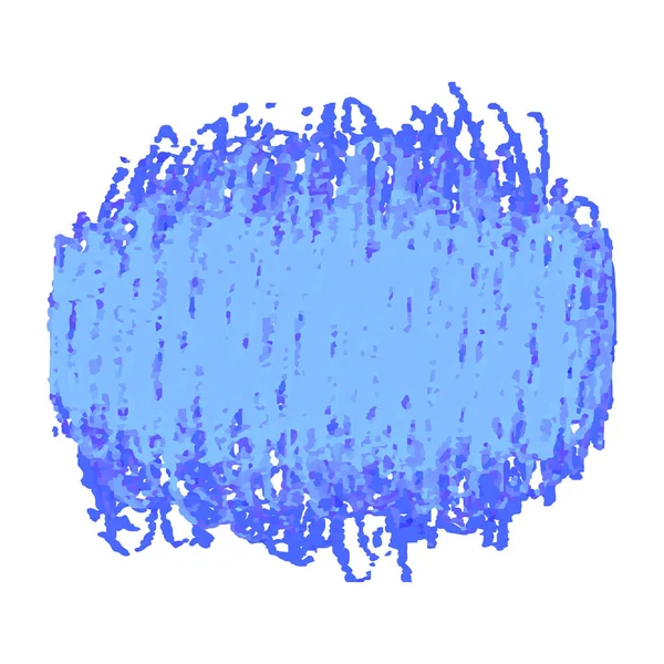 블루 펜 낙서 텍스처 얼룩에 고립 된 흰색 배경 — 스톡 벡터