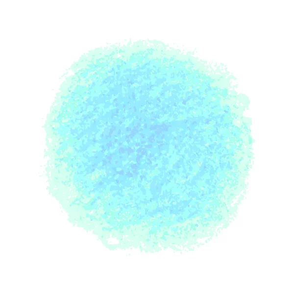 Blauer Aquarellfleck isoliert auf weißem Hintergrund — Stockvektor