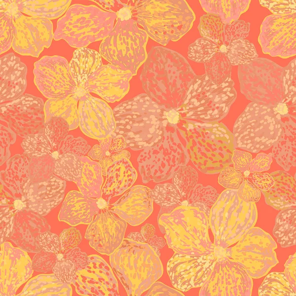 Modèle floral sans couture vectoriel coloré — Image vectorielle