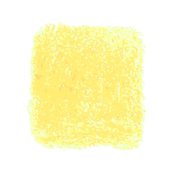 Mancha de textura de garabato de crayón naranja aislada sobre fondo blanco — Vector de stock