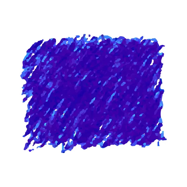 Stylo bleu gribouiller texture tache isolée sur fond blanc — Image vectorielle