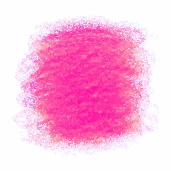 ピンクのクレヨン落書きテクスチャ汚れの分離ホワイト バック グラウンド — ストックベクタ