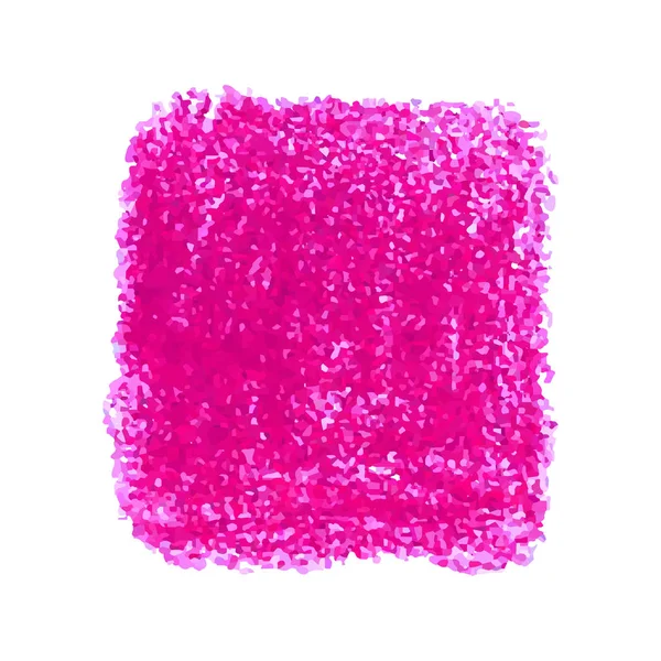 Crayon rose gribouillis texture tache isolée sur fond blanc — Image vectorielle