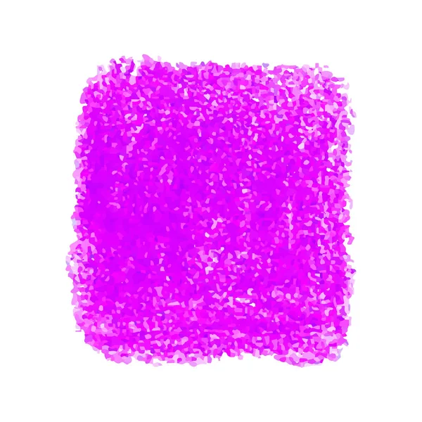Mancha de textura de garabato de crayón rosa aislada sobre fondo blanco — Vector de stock