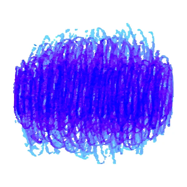 白色背景上的蓝色钢笔涂抹纹理污点 — 图库矢量图片