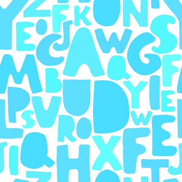 Fondo sin costuras con letras coloridas — Vector de stock