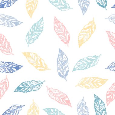 Yapraklı kusursuz desen