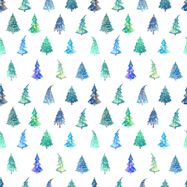Nahtloser Hintergrund mit Weihnachtsbaum — Stockvektor