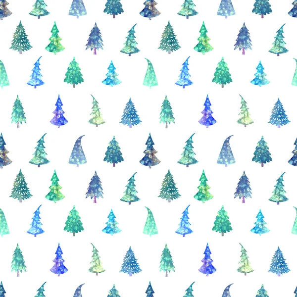 Fondo sin costuras con árbol de Navidad — Archivo Imágenes Vectoriales