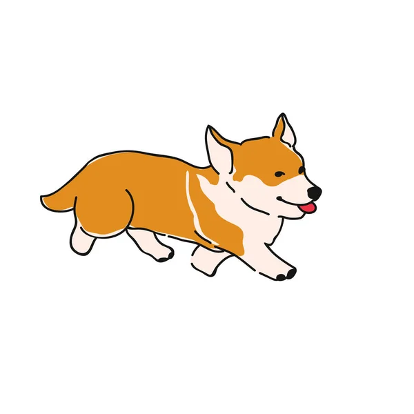 狗繁殖威尔士矮脚狗 — 图库矢量图片
