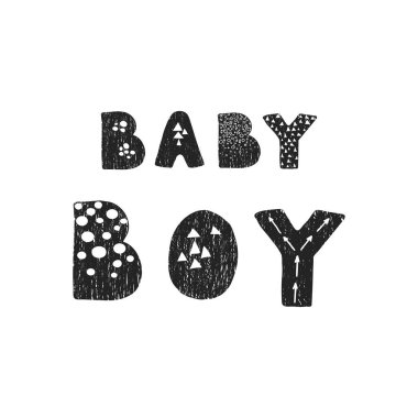 El çizimi harfler - bebek çocuk