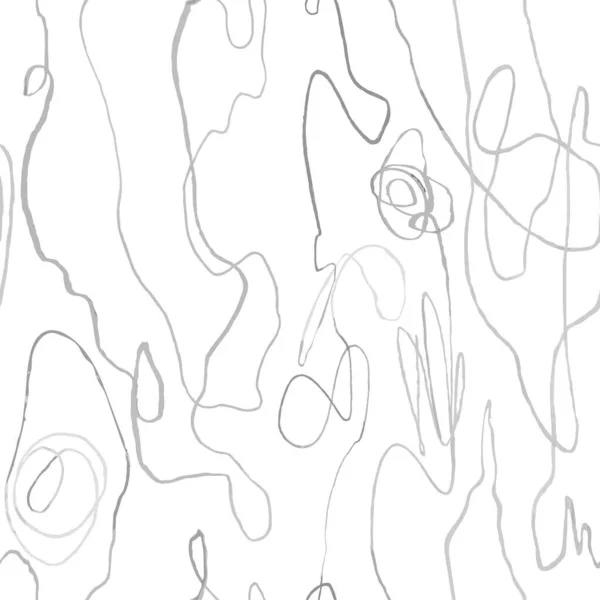 Nahtloses Muster mit Schieferstift von Hand gezeichnete abstrakte Linien, Kritzeleien — Stockvektor