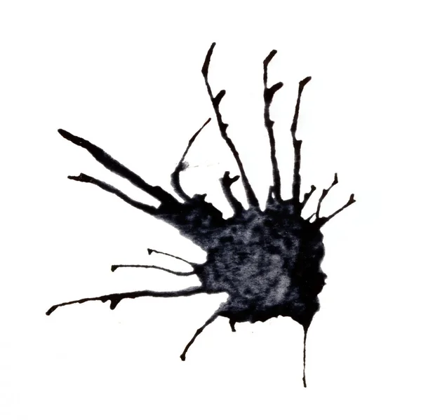 Абстрактний чорно-білий акварельний світлий пофарбований фон або — стокове фото