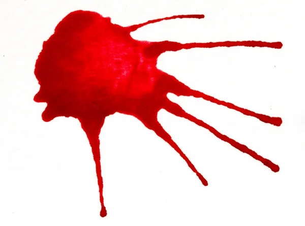 Акварельна фарба червоні штрихи пензля текстура штриха кольору з спа — стокове фото