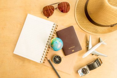 Seyahat planı, tatil, turizm modeli - Gezgin kıyafeti