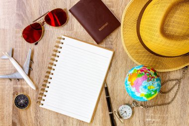 Seyahat planı, tatil, turizm modeli - Gezgin kıyafeti