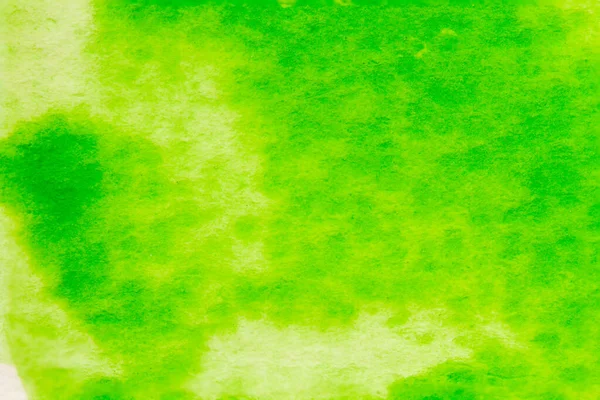 Trazo verde del pincel sobre papel blanco — Foto de Stock