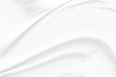 Yumuşak dalgalı beyaz bez arkaplan.