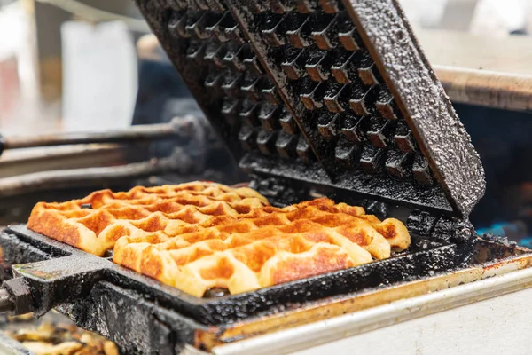 Usa Washington State Vancouver Fresh Made Waffles Farmers Market — Stock Photo, Image