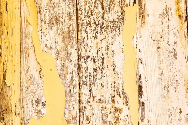 Italy Sicily Palermo Province Castelbuono Peeling Yellow Paint Wooden Wall — 스톡 사진
